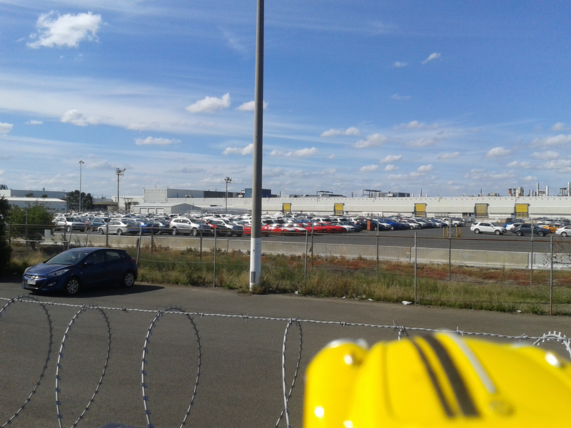 took TTB to see the Ford factory , the red cars in the pic just to the right of the pole are Mustangs. to think the Ford factory will close for good on 7 October 2016.